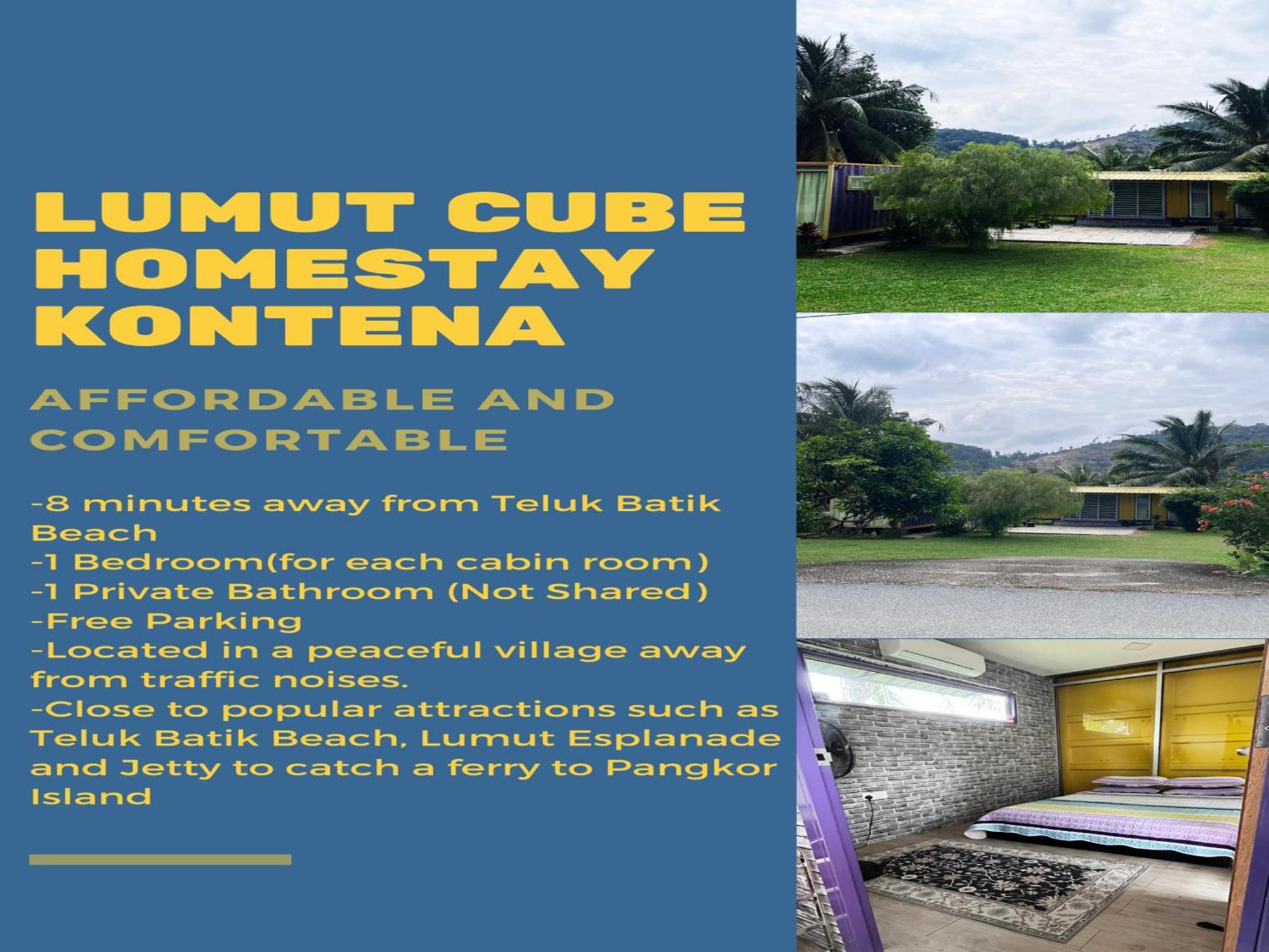 Purple Cube At Lumut Cube Homestay Kontena Exterior photo
